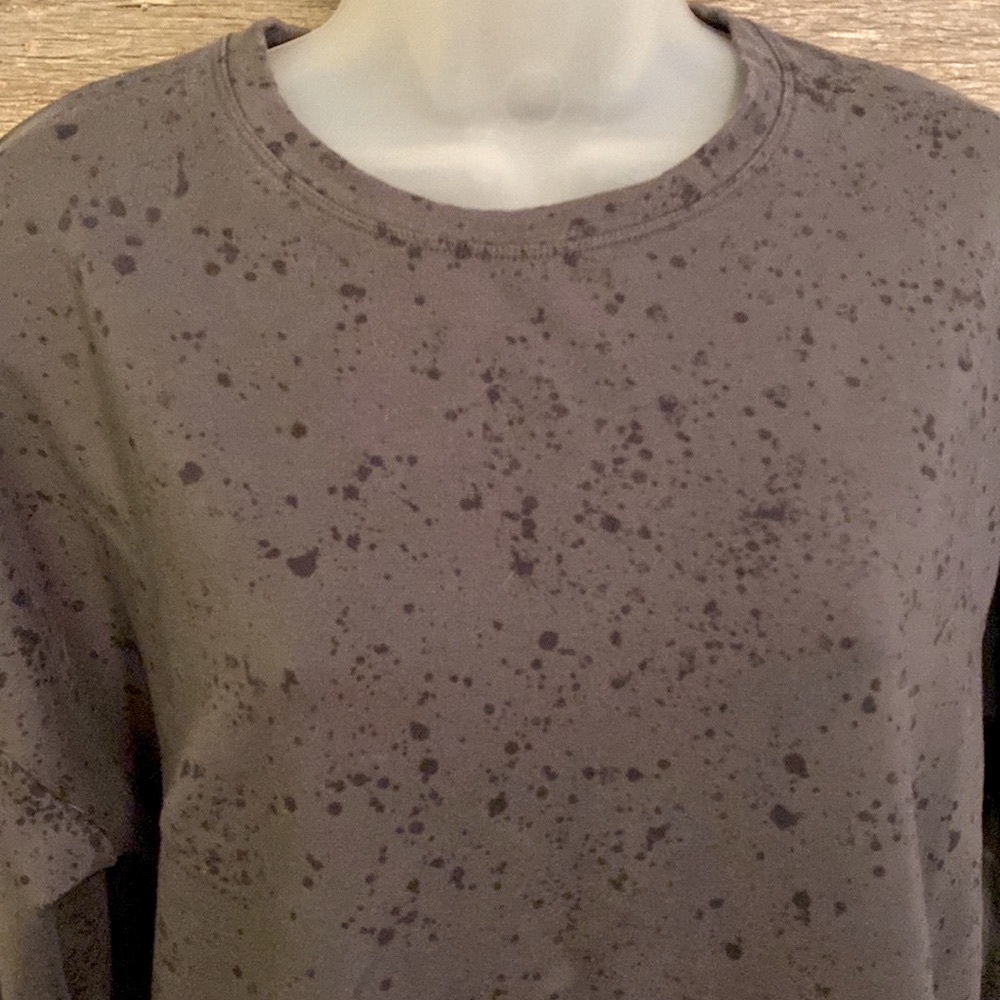 Athleta Studio To Street Print Sweatshirt Paint Splatter - Picture 3 of 9